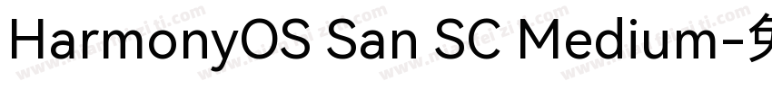 HarmonyOS San SC Medium字体转换